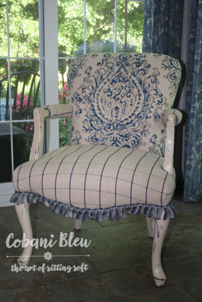 Blue and Cream chair